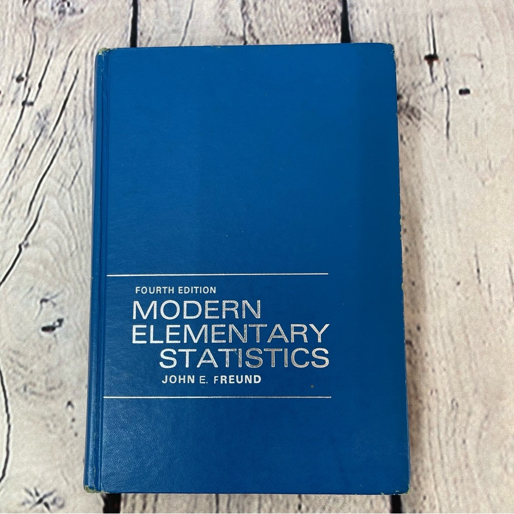 Textbook Modern Elementary Statistics hard bound by John E. Freund - Picture 2 of 6